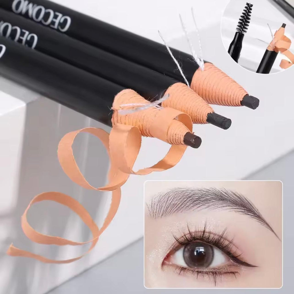 Microblading Eyebrow Pencil Black Brown Waterproof Outline Eyebrow Shape Makeup Long Lasting Eyebrow Enhancers Tattoo Cosmetics
