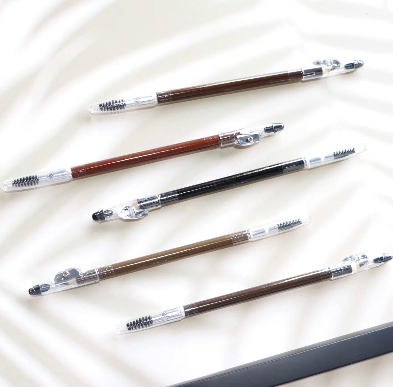 Microblading Eyebrow Pencil Black Brown Waterproof Outline Eyebrow Shape Makeup Long Lasting Eyebrow Enhancers Tattoo Cosmetics