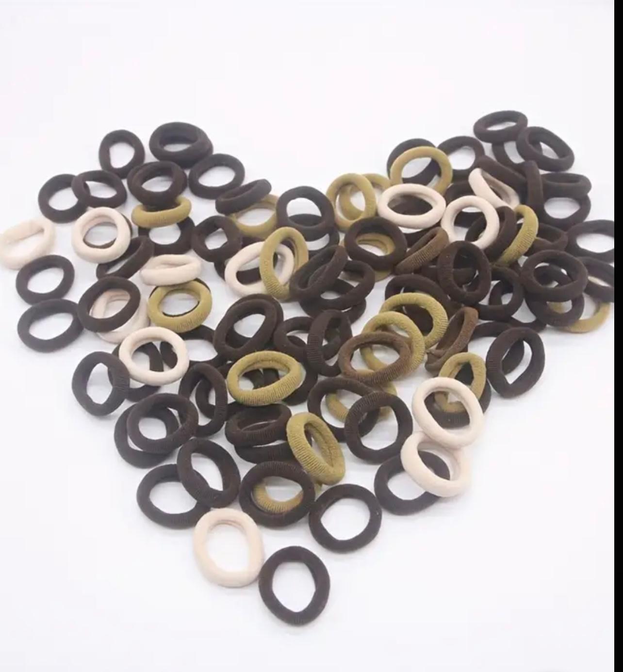 Hair Bands, 300 Pcs Set Hair Ties, No Crease Ponytail Holders, Tiny Soft Rubber Bands for Girls Kids Women,  No Hurt Durable Hair Accessories