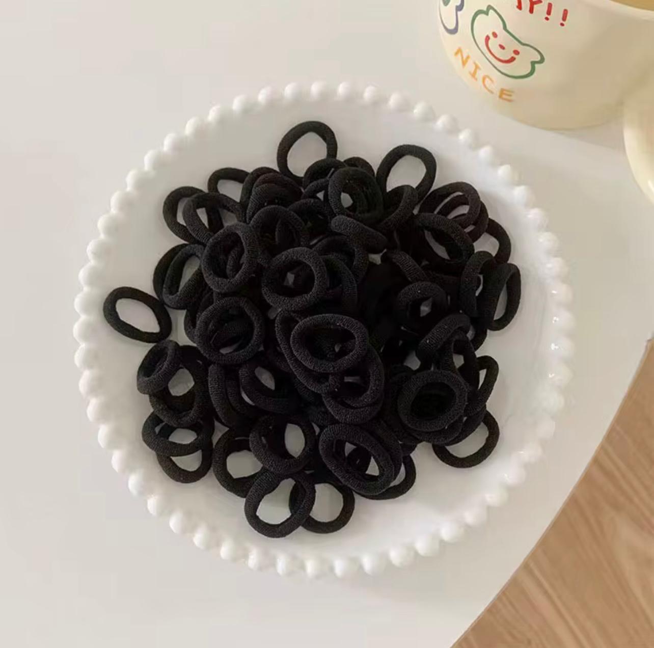 Hair Bands, 300 Pcs Set Hair Ties, No Crease Ponytail Holders, Tiny Soft Rubber Bands for Girls Kids Women,  No Hurt Durable Hair Accessories