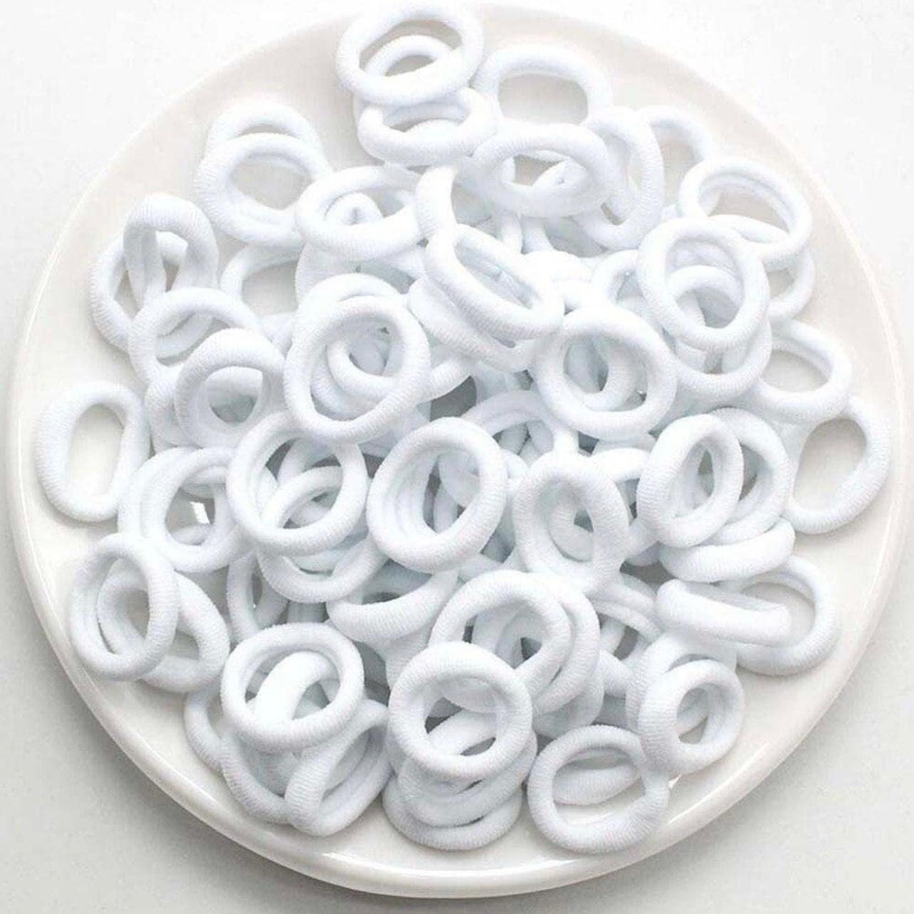 Hair Bands, 300 Pcs Set Hair Ties, No Crease Ponytail Holders, Tiny Soft Rubber Bands for Girls Kids Women,  No Hurt Durable Hair Accessories