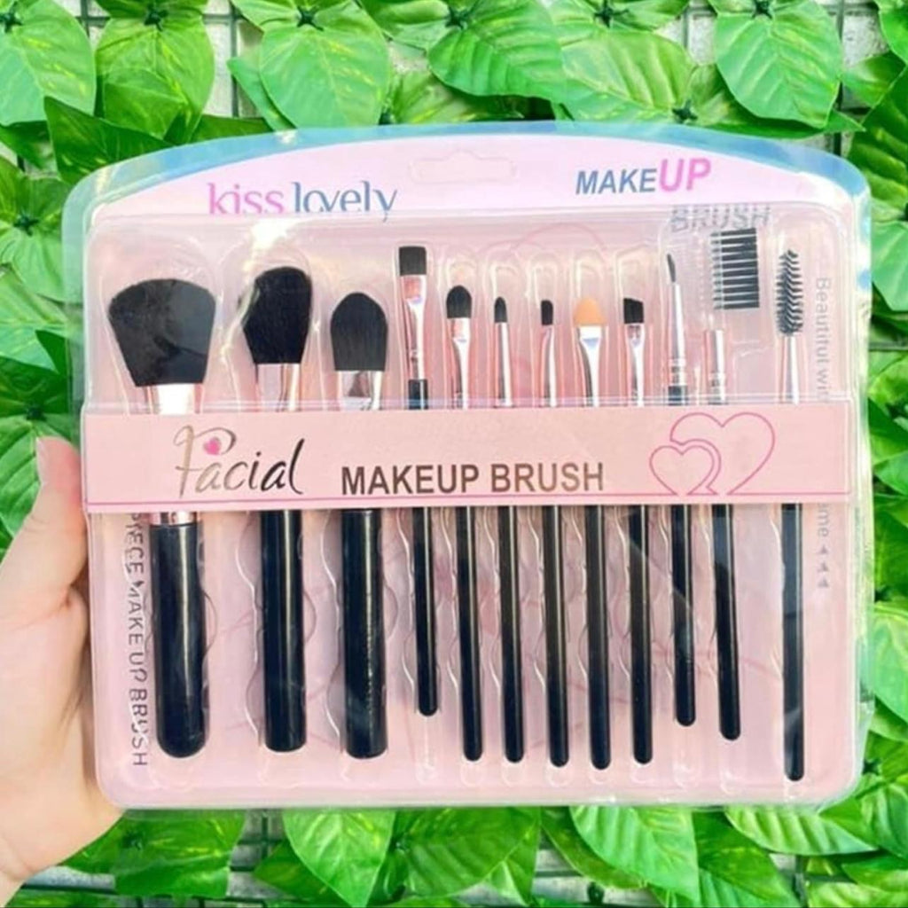 12 Pieces Professional Makeup Brush Set Premium Synthetic Powder Small Fan Nasal Shadow Eyebrow Comb Eyeshadow Eyelash Concealer Shading Small Cream Brush Make up