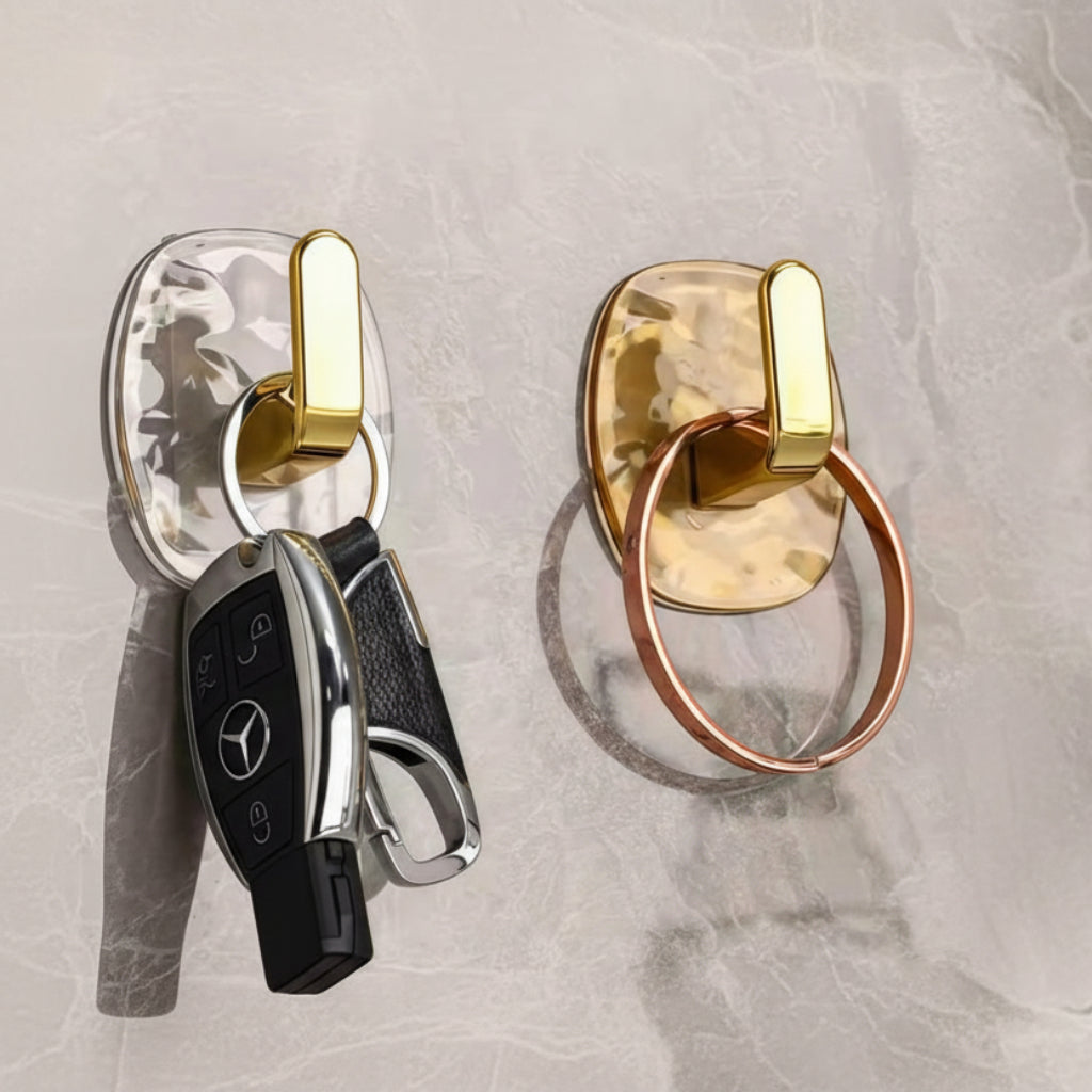 4pcs Set Easy-Install Adhesive Wall Hooks – No Drill, Heavy-Duty & Stylish Design,Bathroom & Closet