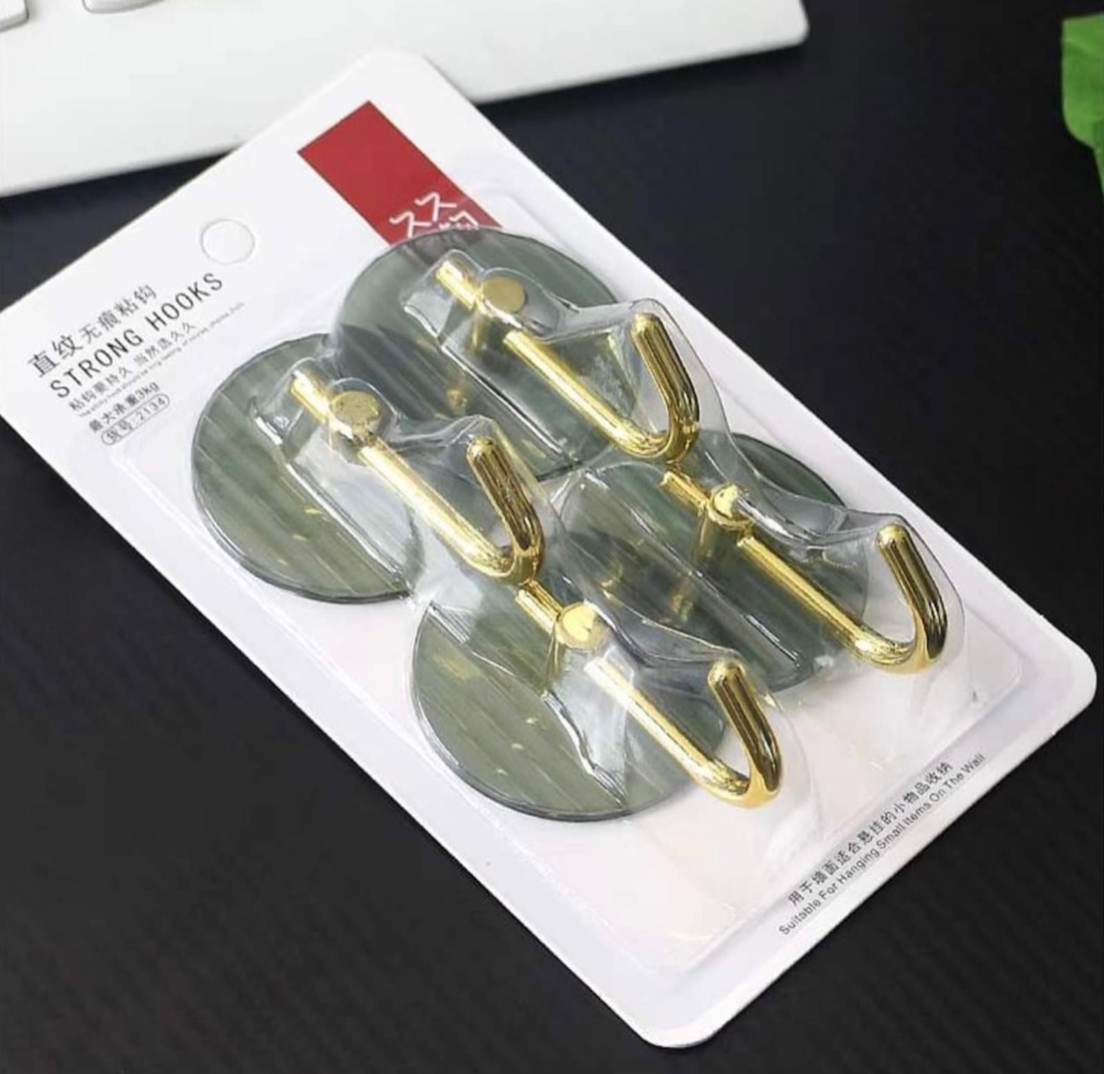 4pcs Set Wall-Mounted Hooks, No-Drill Self-Adhesive, Durable Plastic, Stylish Towel and Clothes Hangers for Bathroom, Bedroom, Dorm - Ideal for Towels, Clothes, Keys, Scissors, and More, Bathroom Accessories,
