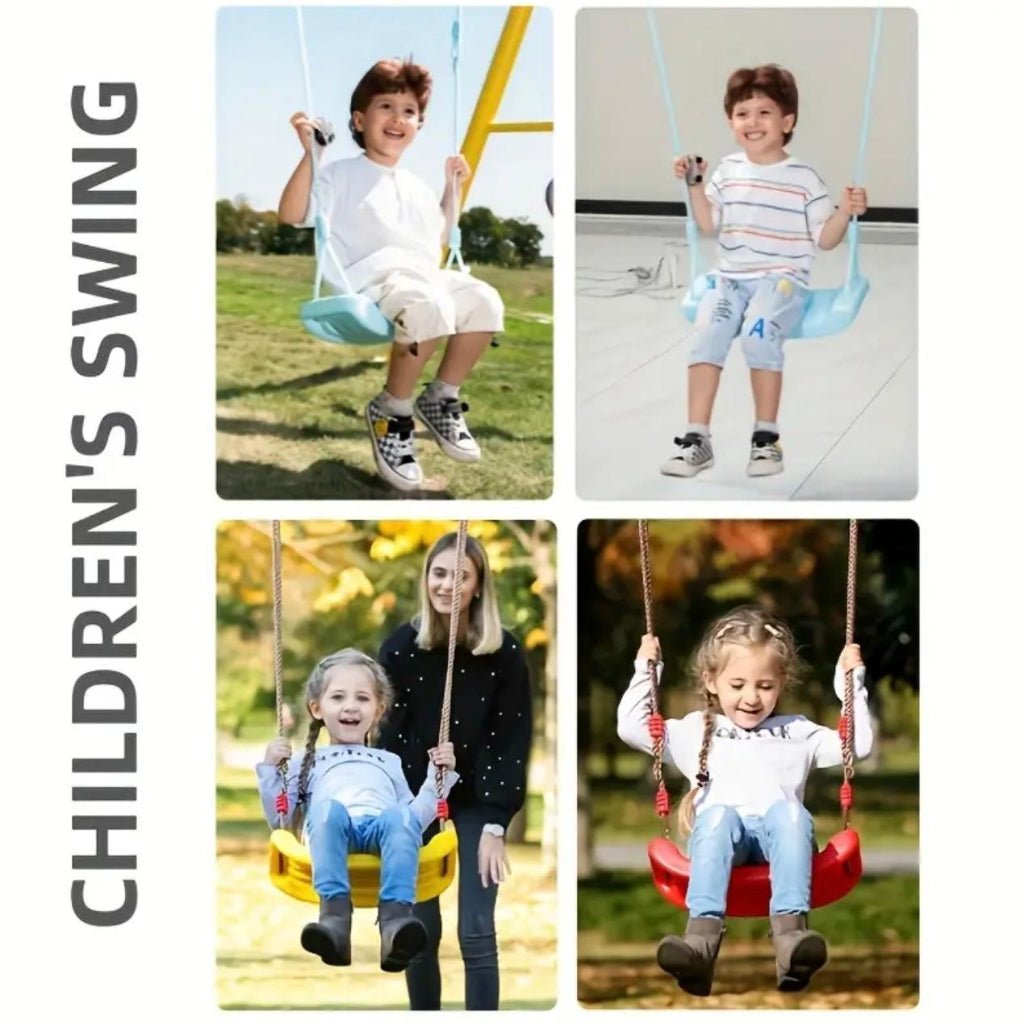 Kids' Adjustable Swing Seat - Durable Frosted Plastic, Indoor & Outdoor Play Equipment for Boys and Girls, Perfect Birthday,Playground Accessory , Playful Design, Durable Plastic, Swing Seat for Kids
