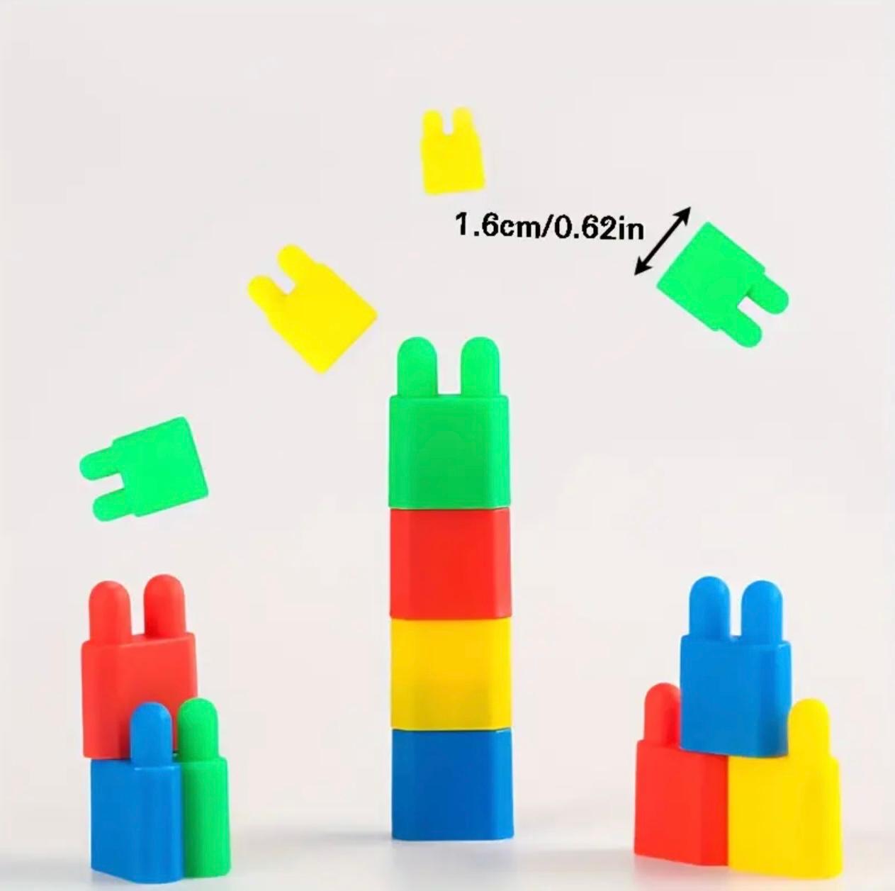 Educational Plastic Building Blocks Toy ( 318 Pcs Set ) ,Bullet Head Shape Assembly Kit for Boys And Girls Intelligence Development Ages 3-9