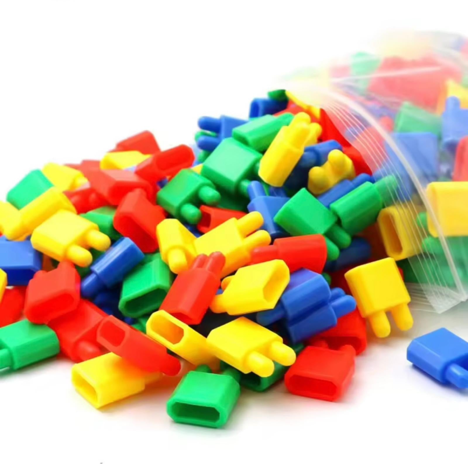 Educational Plastic Building Blocks Toy ( 318 Pcs Set ) ,Bullet Head Shape Assembly Kit for Boys And Girls Intelligence Development Ages 3-9