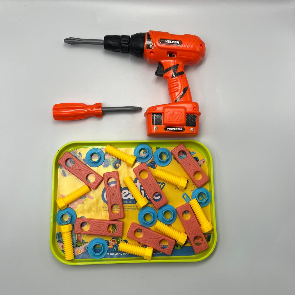 Kids Manual Electric Drill & Tool Play Set – Fun Learning Toy for Boys & Girls