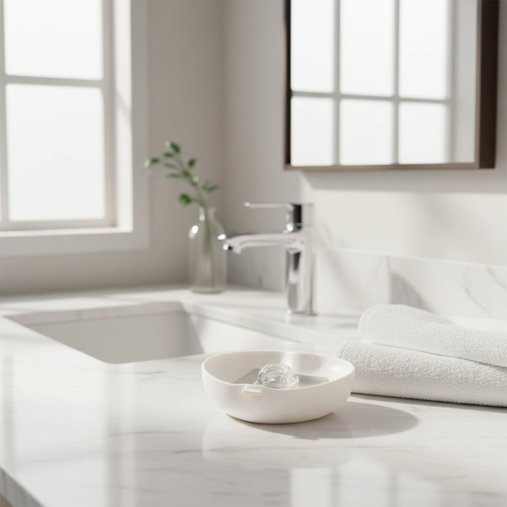 حامل صابون على شكل قلب، حامل لاصق سحري من البلاستيك على الحائط، حامل ذاتي اللصق