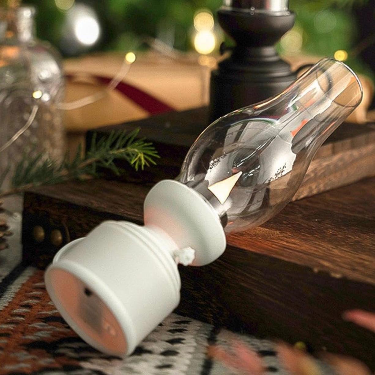 LED Electronic Candle Lamp Portable Retro Lamp for Camping & Emergency Use