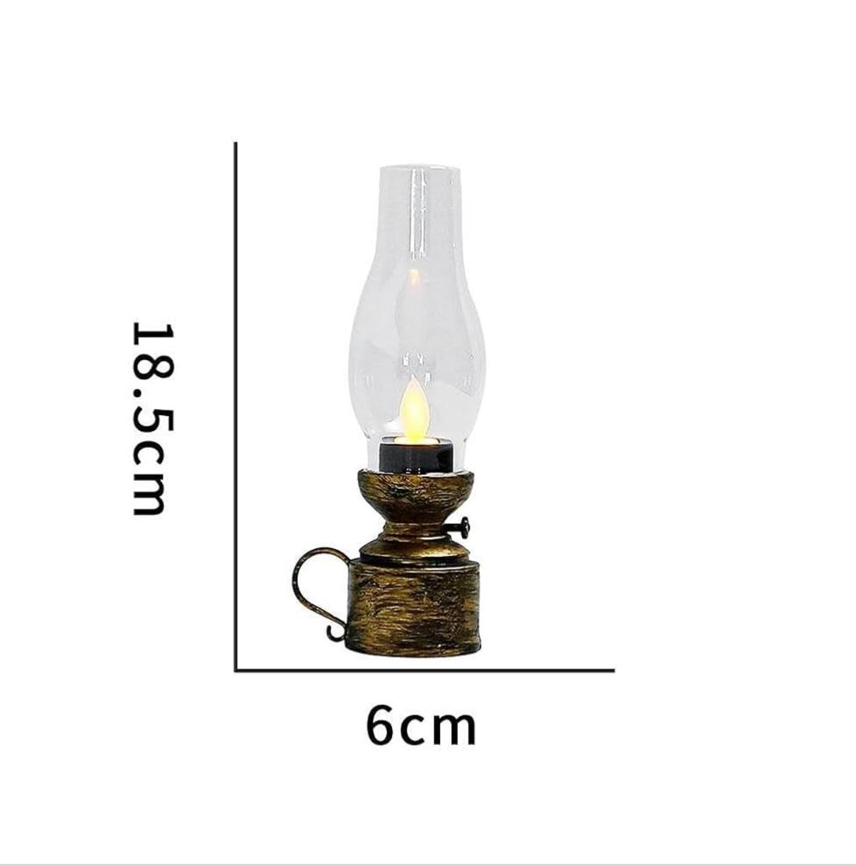 LED Electronic Candle Lamp Portable Retro Lamp for Camping & Emergency Use