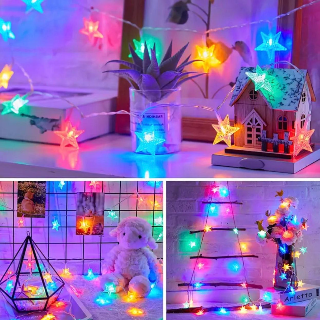40LED 6M Star Fairy Lights - زينة إضاءة متعددة الألوان لأي مناسبة