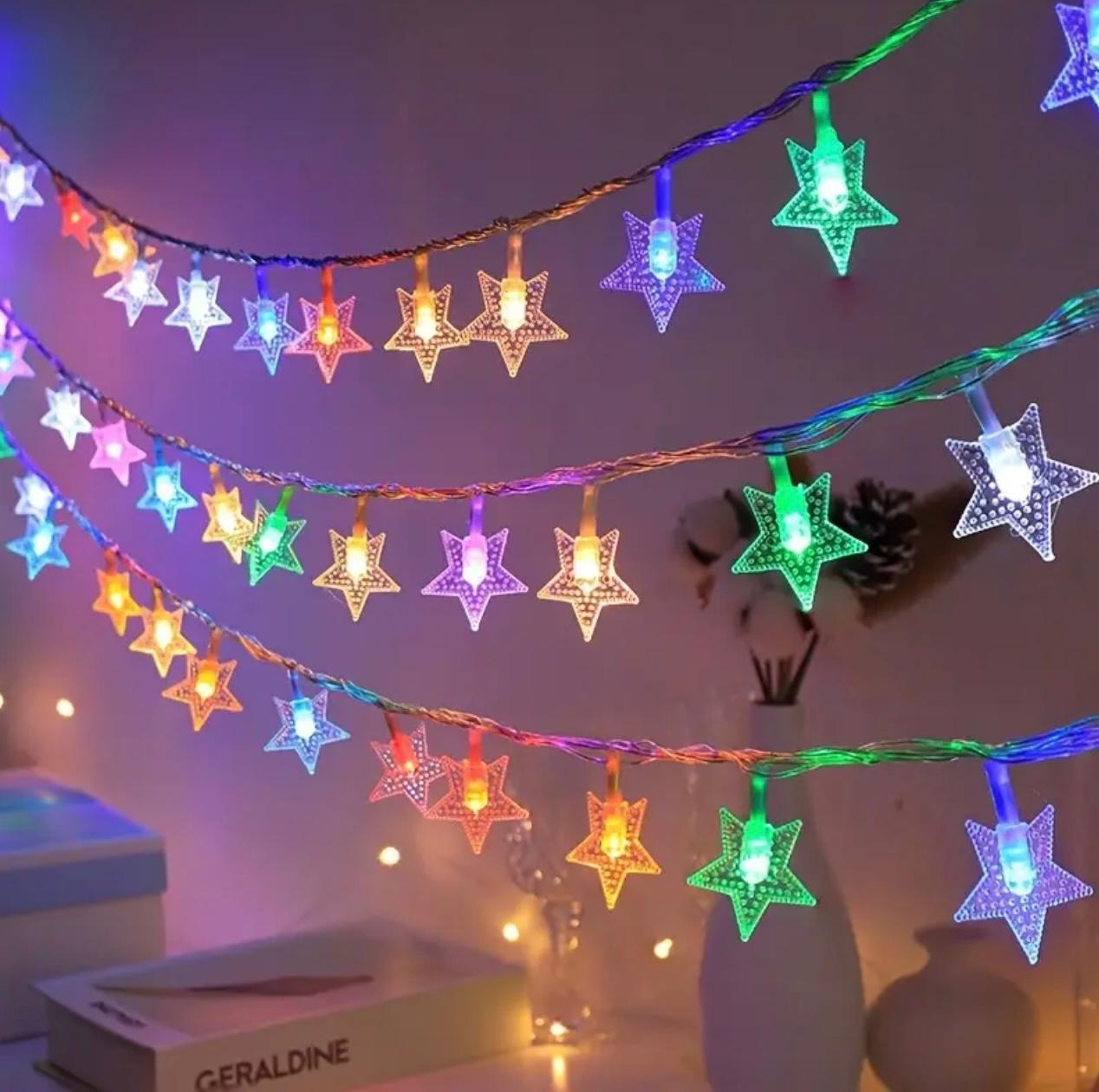 40LED 6M Star Fairy Lights - زينة إضاءة متعددة الألوان لأي مناسبة