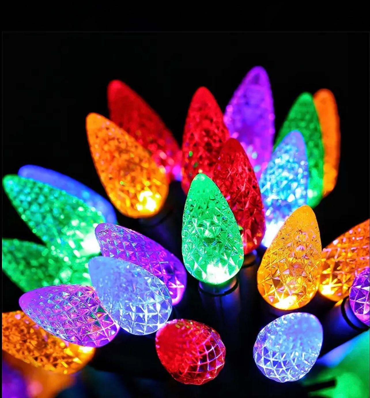 سلسلة مصابيح زخرفية 3M 40-LED - مصابيح خرافية تعمل بالطاقة بقابس 3 دبابيس للمنزل والحفلات والمهرجانات