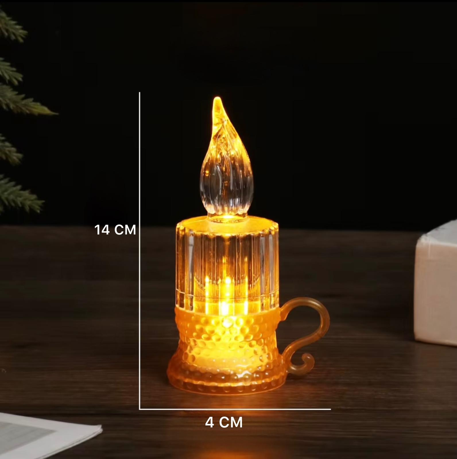 ضوء شمعة كريستال LED – يعمل بالبطارية
