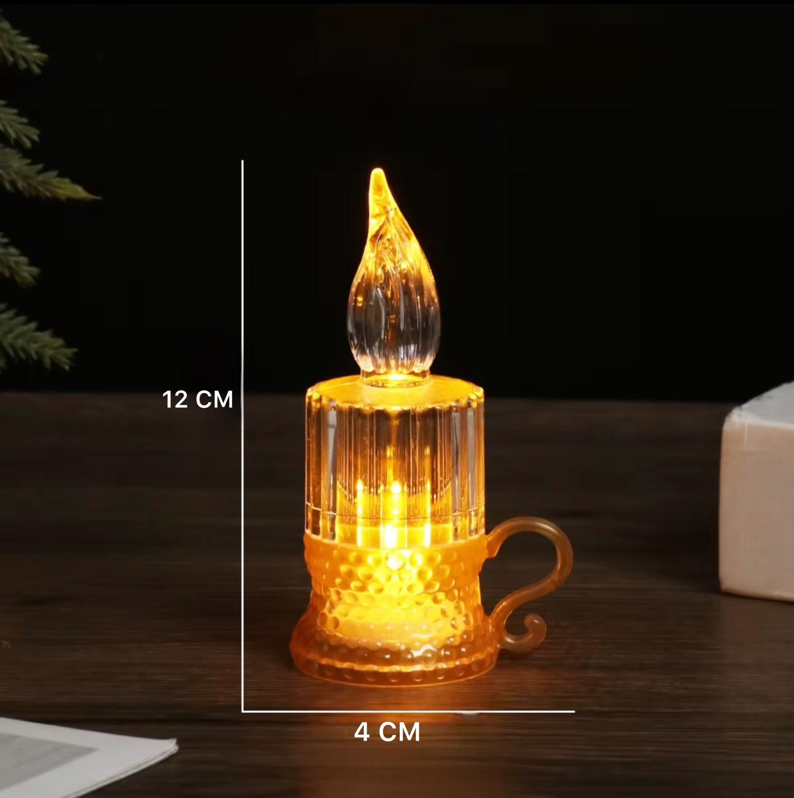 ضوء شمعة كريستال LED – يعمل بالبطارية