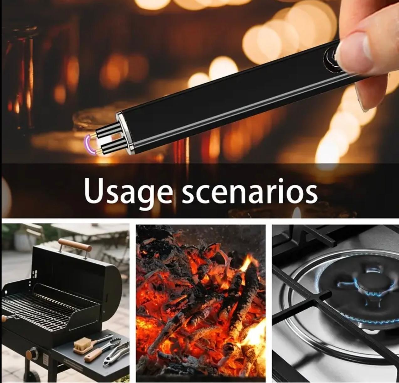 USB Rechargeable Electronic Lighter – Windproof Double Safety Arc Design