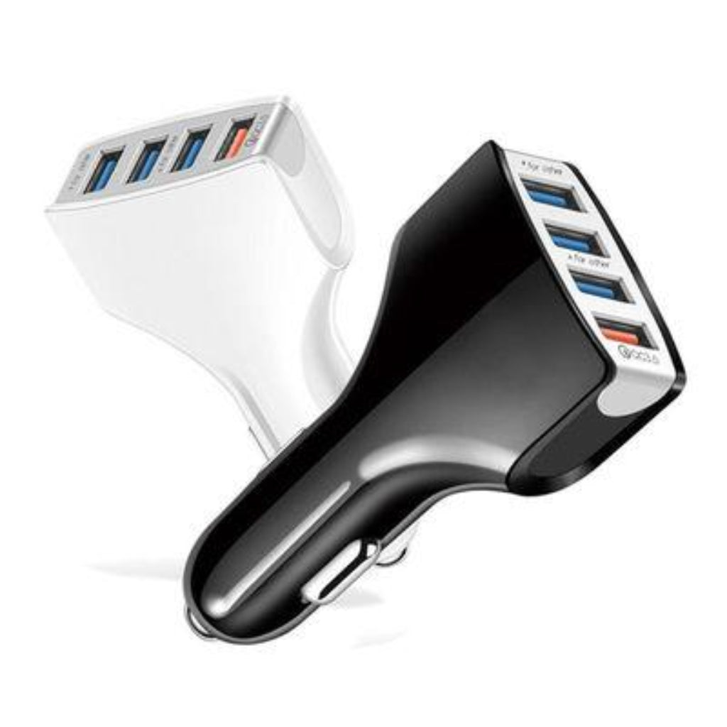USB Car Charger 4 Ports Car Power Adapter Fast Charging 