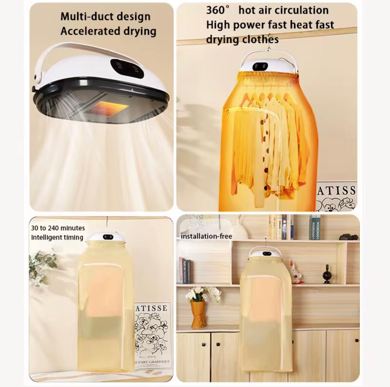 Household Portable Clothes Dryer – Quick-Drying, Foldable & Intelligent Design