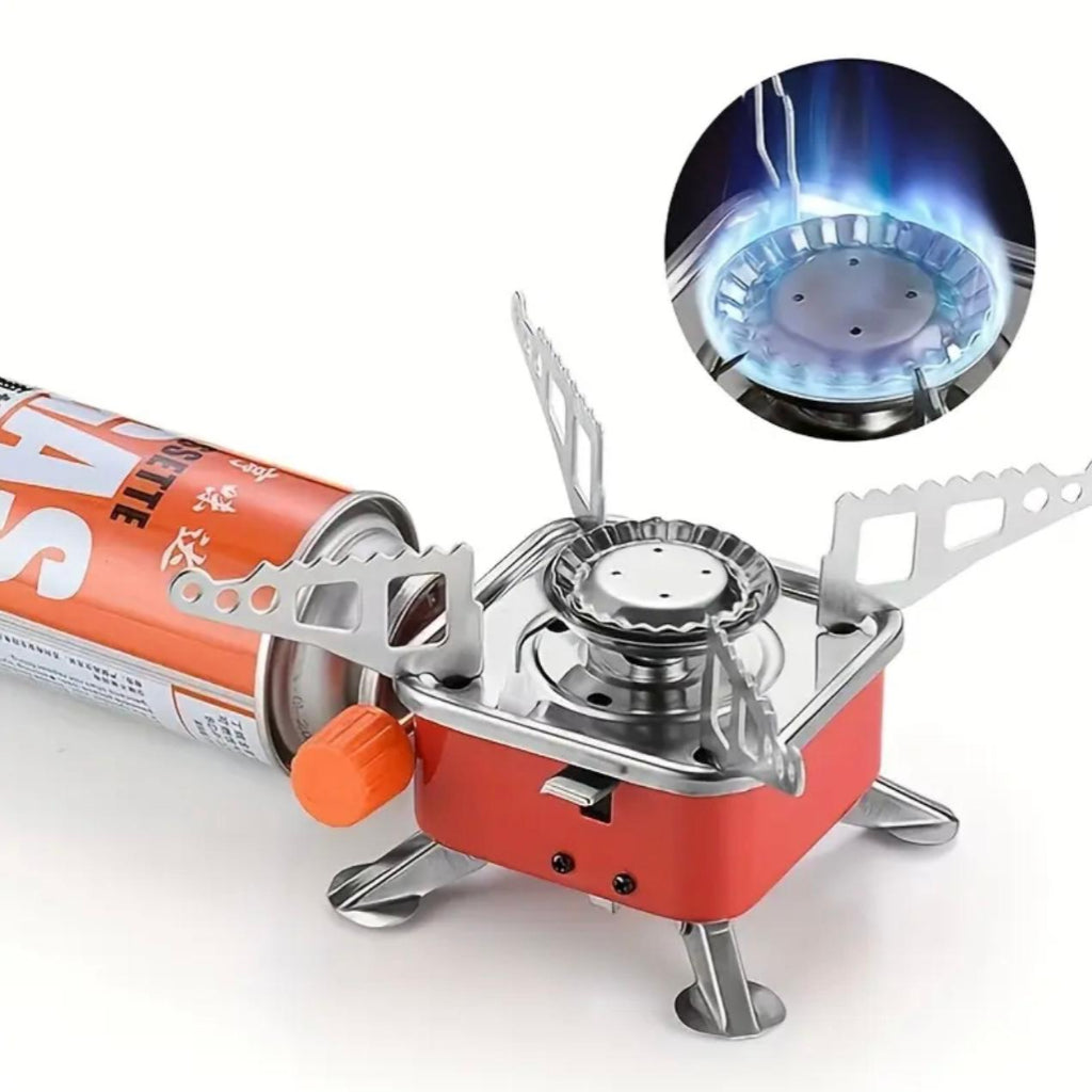 Portable Gas Camping Stove with Ignition – Windproof Outdoor Cooker for Camping, Hiking & Picnics