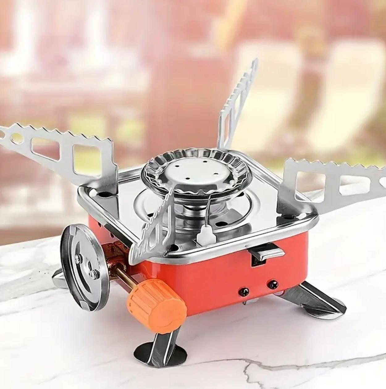 Portable Gas Camping Stove with Ignition – Windproof Outdoor Cooker for Camping, Hiking & Picnics