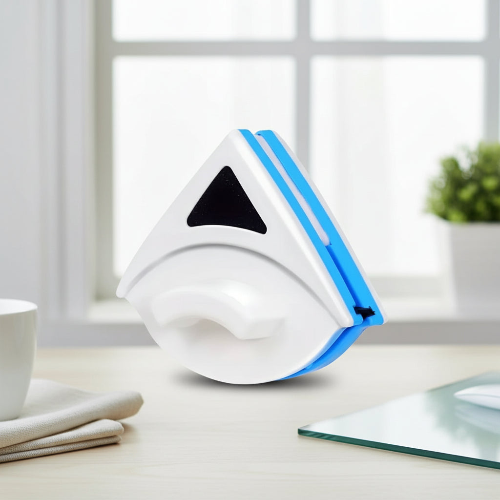 منظف الزجاج المثلث – أداة تنظيف النوافذ المغناطيسية ذات الوجهين