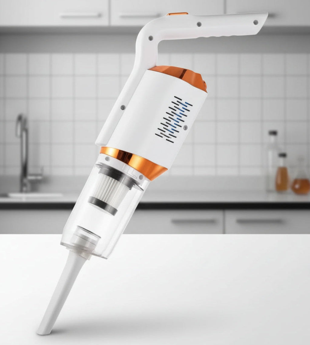 مكنسة كهربائية محمولة قابلة لإعادة الشحن – حل تنظيف لاسلكي قوي