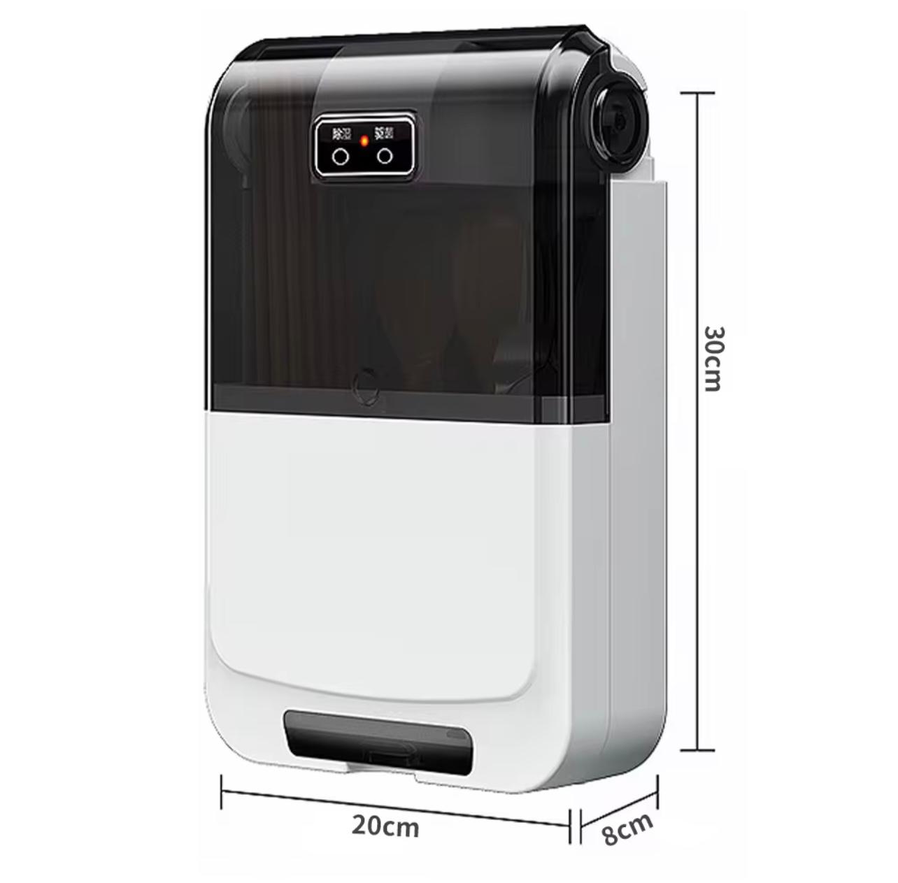 صندوق تخزين وتعقيم عيدان تناول الطعام الذكي الذي يعمل بمنفذ USB - صديق للبيئة ومثبت على الحائط