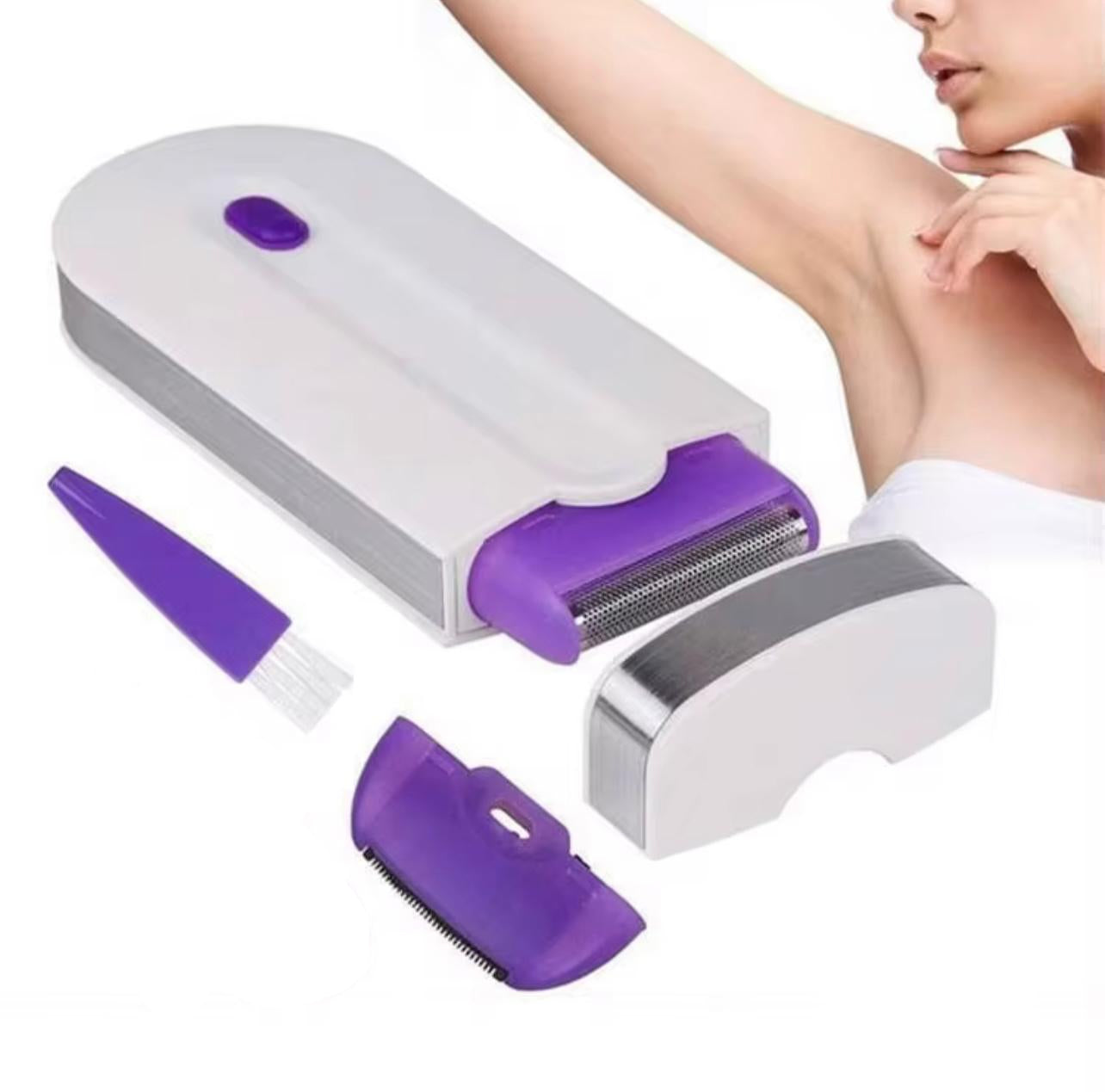 ماكينة إزالة الشعر الكهربائية الصغيرة القابلة لإعادة الشحن – إزالة الشعر بدون ألم للوجه والجسم