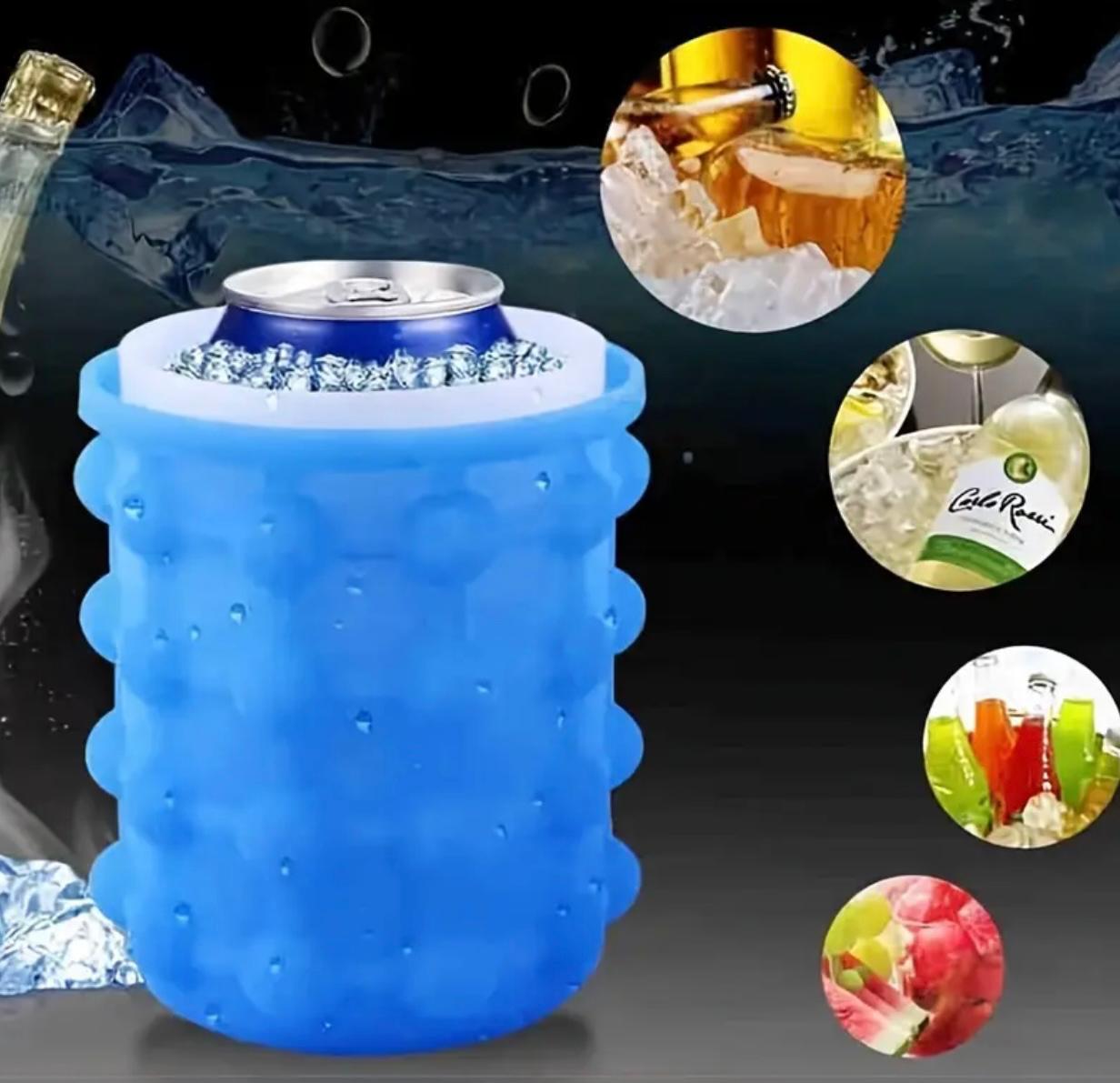 قالب دلو الثلج من السيليكون المحمول مع غطاء