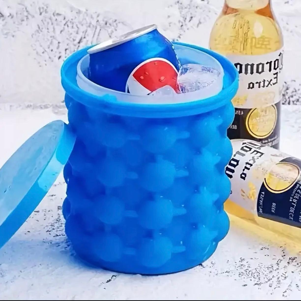 قالب دلو الثلج من السيليكون المحمول مع غطاء