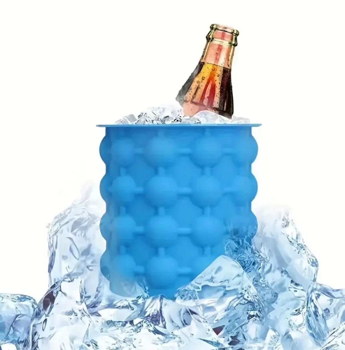 قالب دلو الثلج من السيليكون المحمول مع غطاء