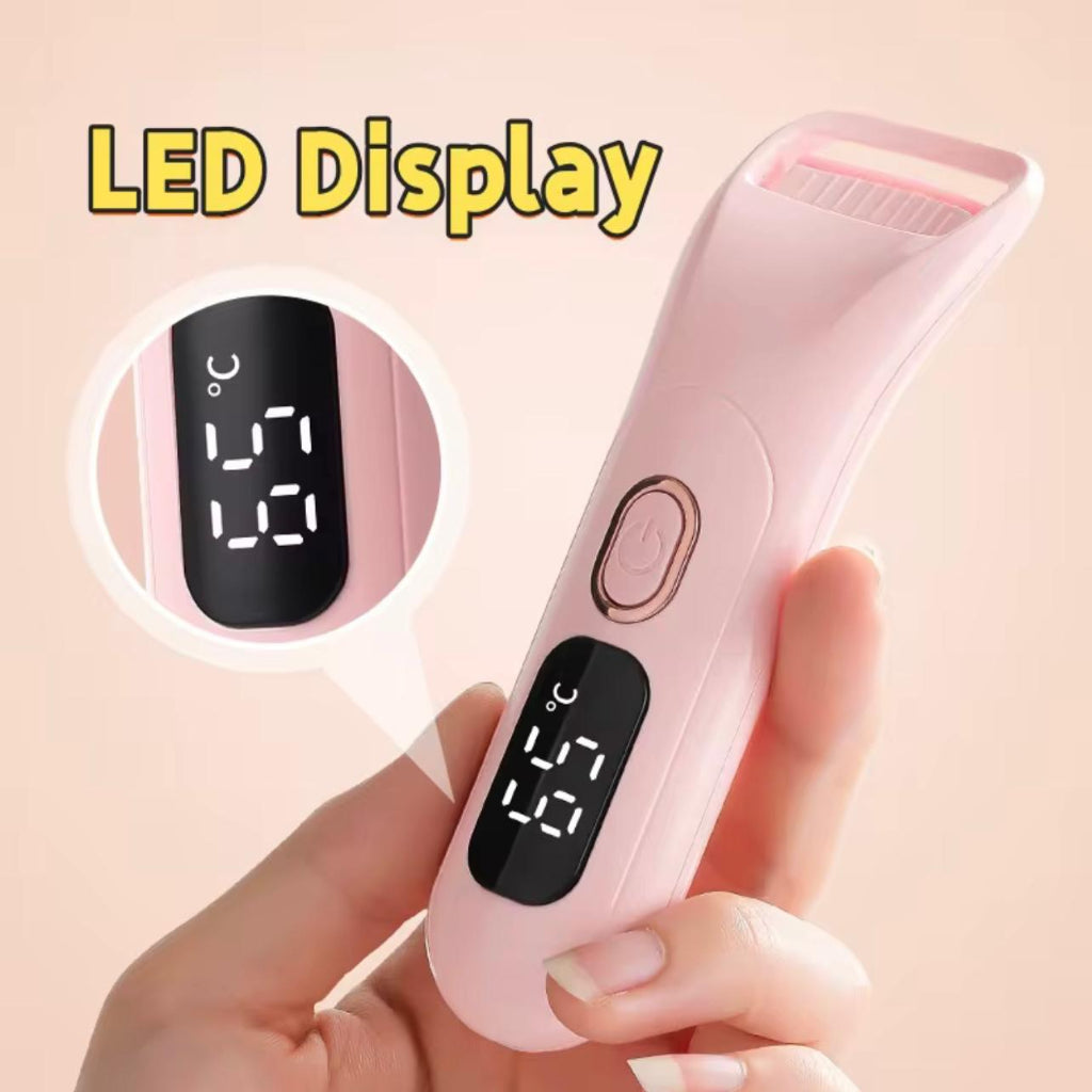 Electric Eyelash Curler with Digital Temperature Display