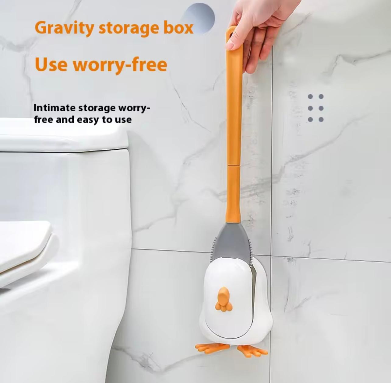 Cute Duck Toilet Brush Set – Wall-Mounted or Floor-Standing