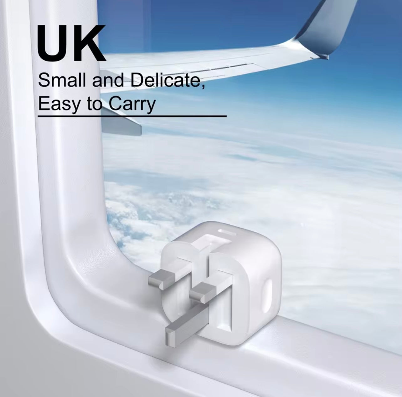 UK USB C-C Charger Quick Charge 60W Foldable Type C Fast Charging Travel Wall Charger Power Adapter