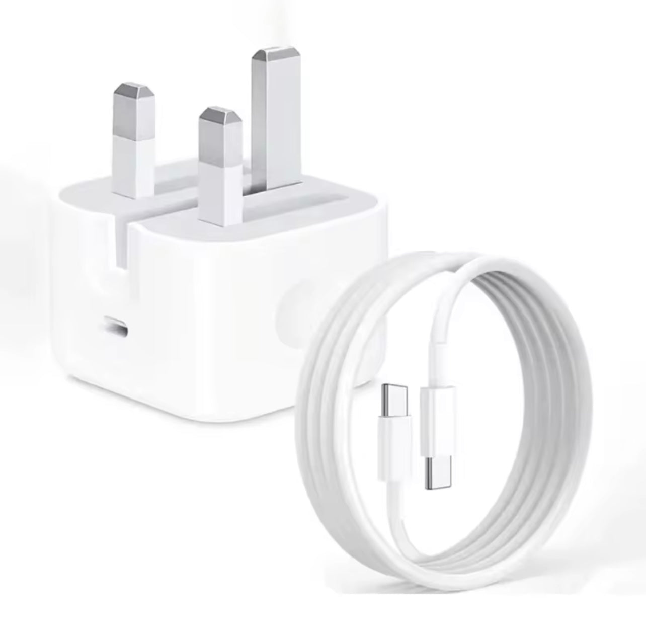 UK USB C-C Charger Quick Charge 60W Foldable Type C Fast Charging Travel Wall Charger Power Adapter