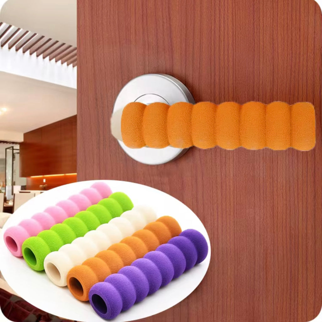 2pcs Door Handle Protective Cover Anti-collision Cover Anti-static Youngsters Safetv Thickened Spiral Door Handle Anti-collision Cover