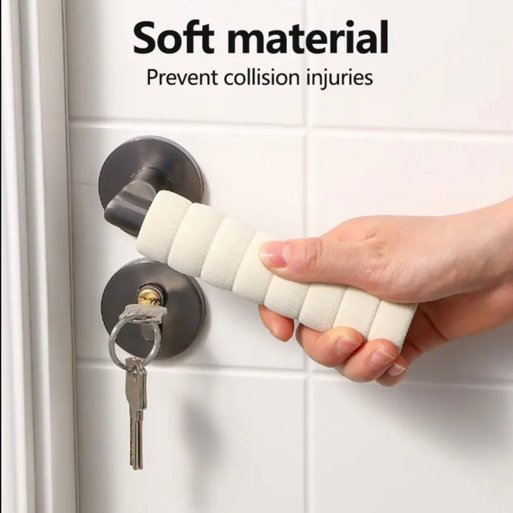 2pcs Door Handle Protective Cover Anti-collision Cover Anti-static Youngsters Safetv Thickened Spiral Door Handle Anti-collision Cover