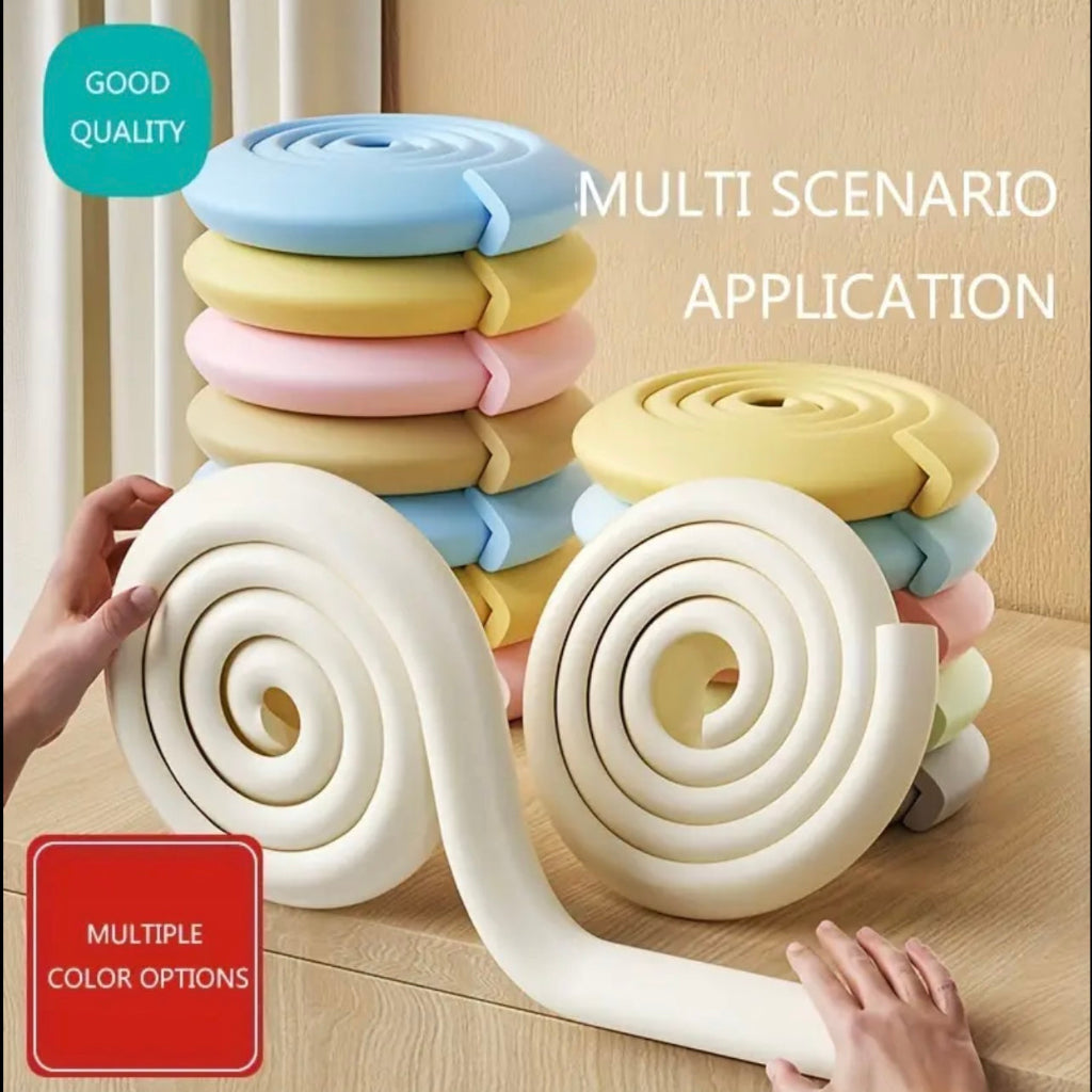 1pc of Anti-Collision Strip Supplies: a Wider And Thicker Protective Strip, a Soft Bag for Table Corners, And an Anti-Collision Strip.