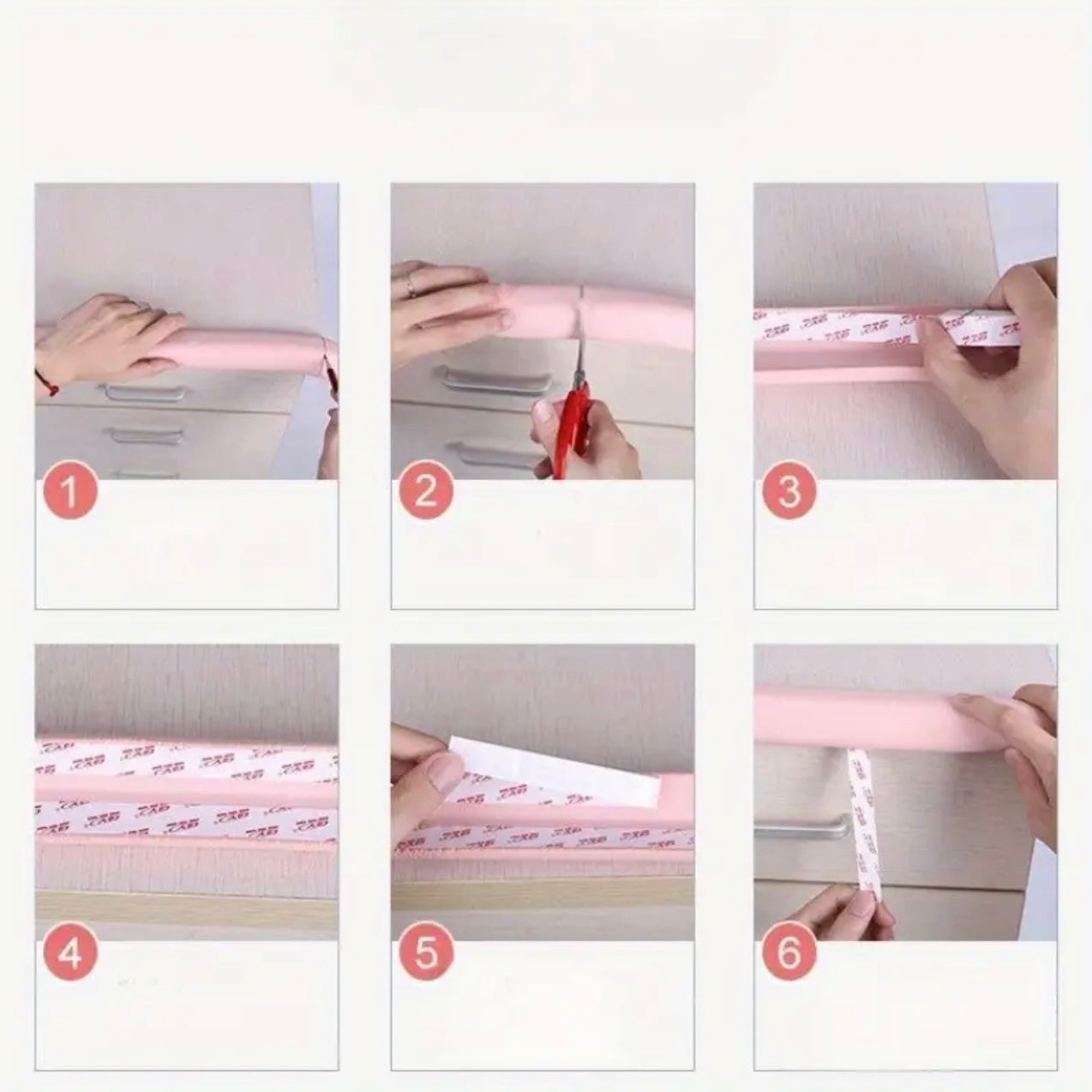 قطعة واحدة من شريط الحماية المضاد للتصادمات - واقي حافة سميك وناعم للأثاث