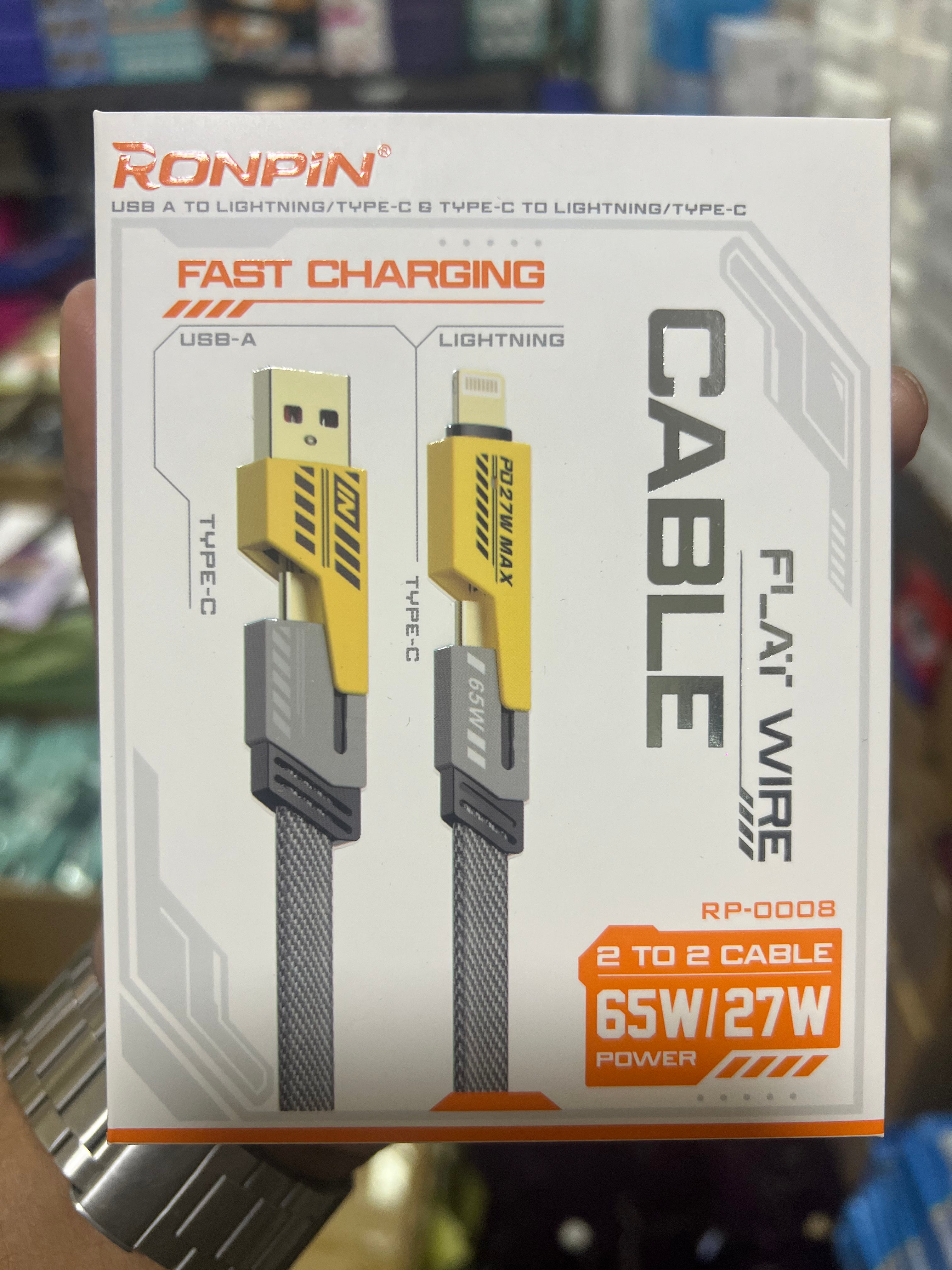 4-in-1 Cable USB-C ، PD Super Fast Charging ومزامنة البيانات ، مادة السيليكون ، شحن متعدد المنافذ مع ضوء اللون ، مناسب لـ iPhone ، لـ MacBook ، لـ iPad ، لـ Samsung ،