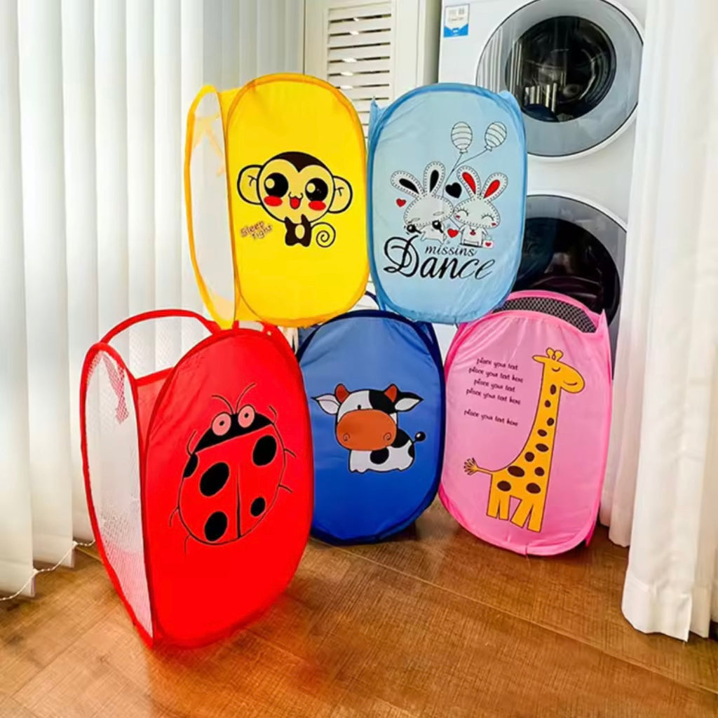 سلة لعبة تخزين سلة طي الملابس سلة سلة الأطفال الأطفال ألعاب Sundries تخزين المنزل تنظيم نموذج عشوائي ..