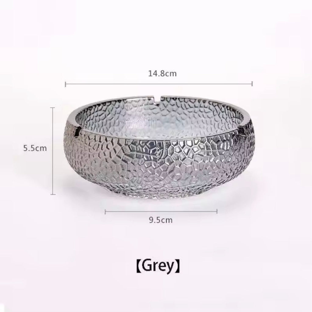 الشعار المخصص جولة من الزجاج الكريستال منفضة السجائر السجائر تدخين في المنزل منفضة زجاجي فندق زجاجي