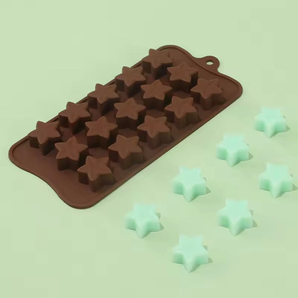 Small Star shaped Silicone Mold Set, DIY Candle Making, Romantic Gifts for Couples, Handmade Spice Mold, Beeswax Aromatherapy Candle Mold, Silicone Mold for Home Decoration