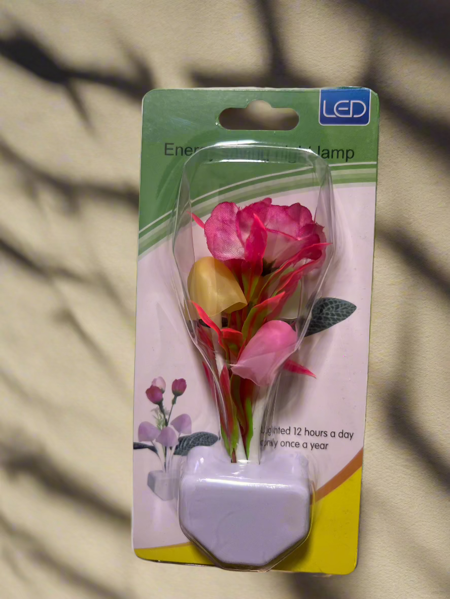 LED Sensor Night Light Flower Flower Colorfullful Silicone Lights للبالغين أطفال الاتحاد الأوروبي المكونات 110 فولت/220 فولت ليلية رخيصة 1pc