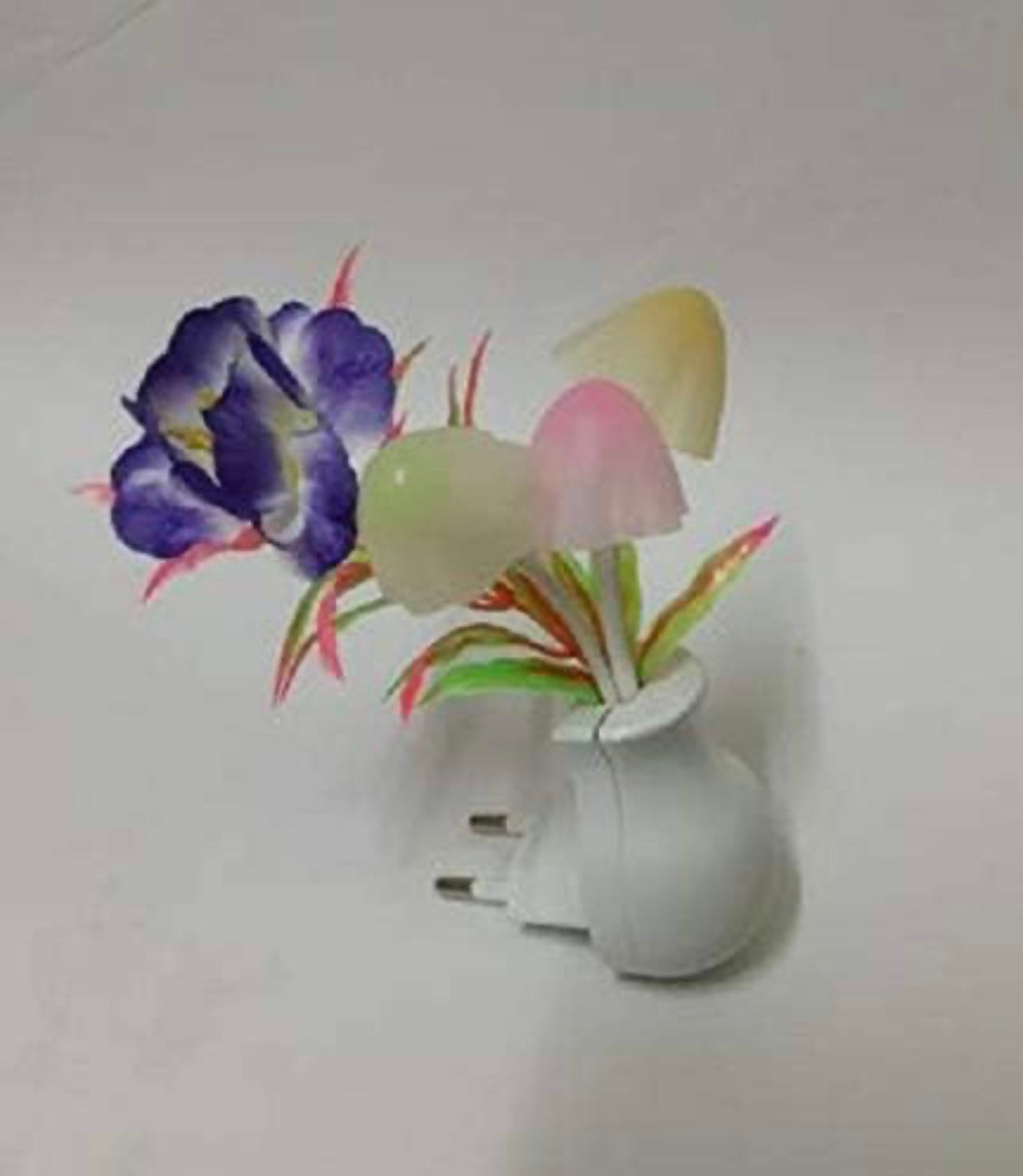 Colorfullight LED  Flower Plant Colorful Light US A Plug in Wall Lamp