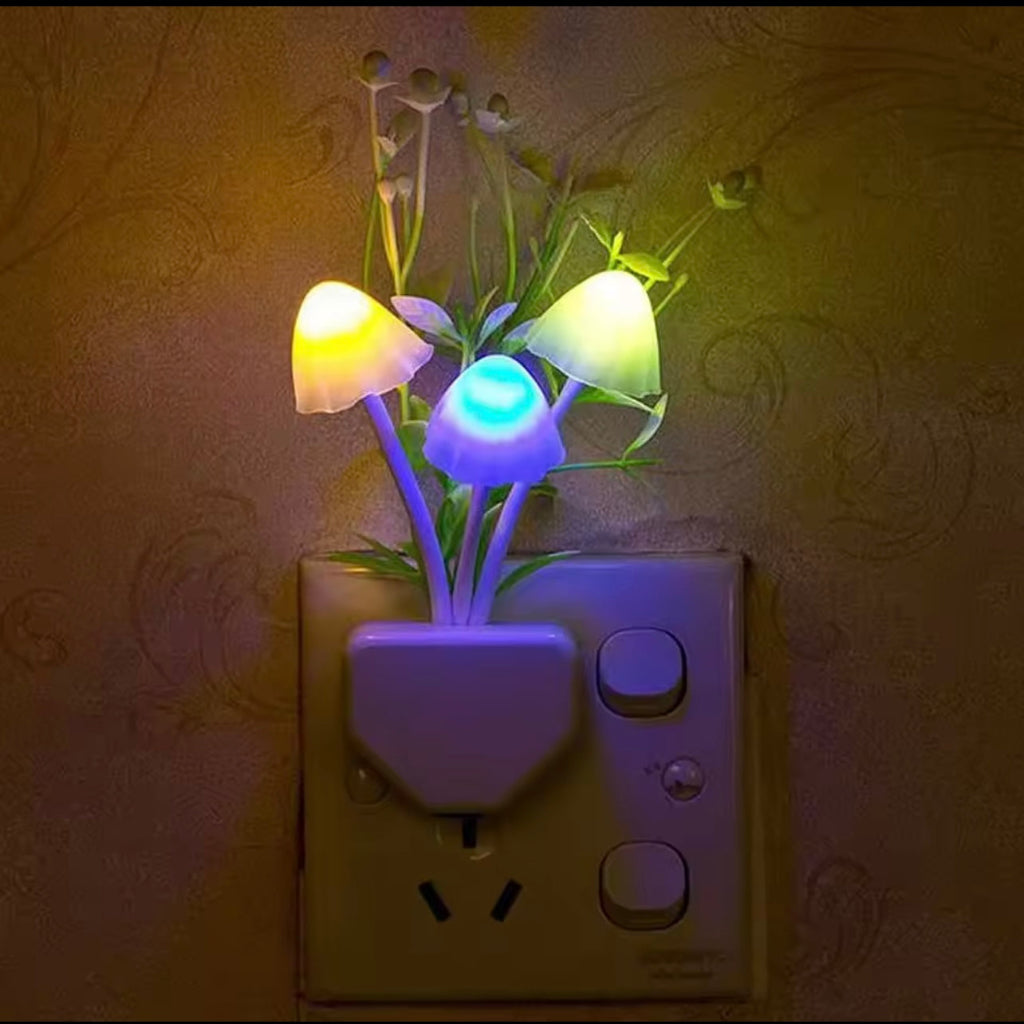 LED Sensor Night Light Flower Flower Colorfullful Silicone Lights للبالغين أطفال الاتحاد الأوروبي المكونات 110 فولت/220 فولت ليلية رخيصة 1pc