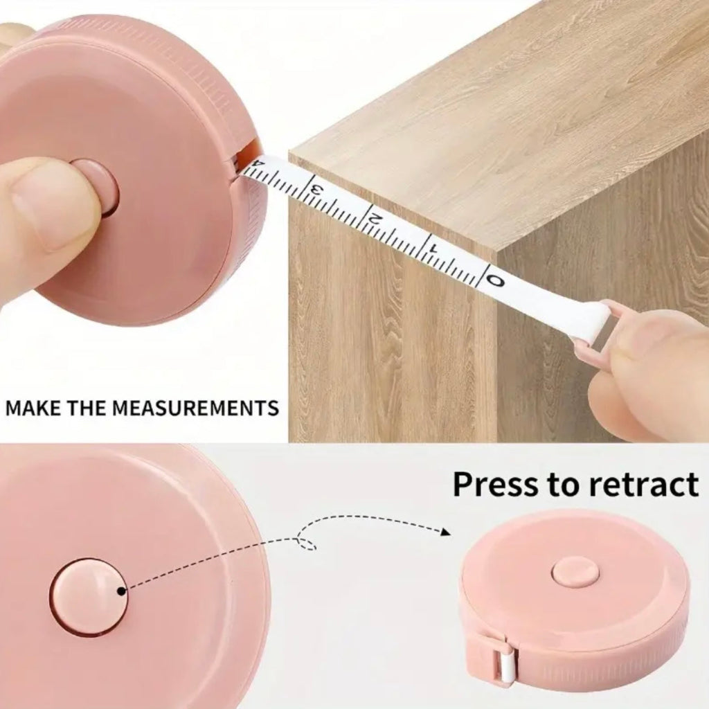 1.5m Soft Tape Measure with Double Scale - 60 Inch Flexible Body Measuring Ruler for Tailors and Crafts, Pastel Colors, Plastic Material, Essential Tool for Sewing and Crafting, Tailoring Accessories , Sewing Supplies