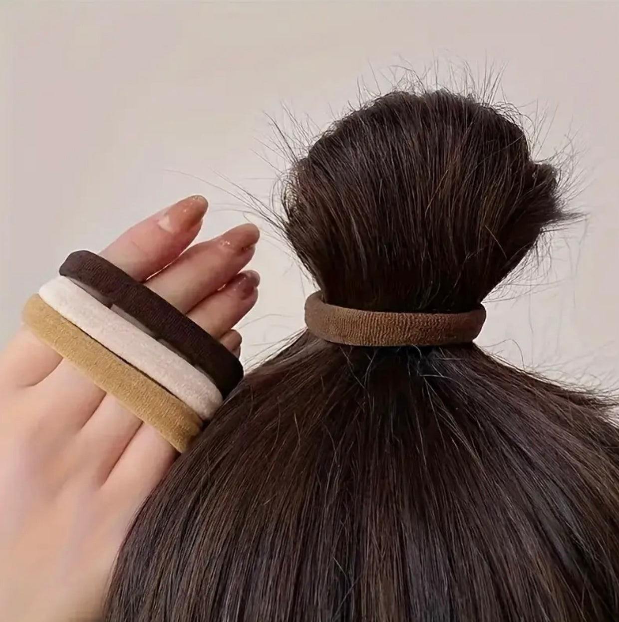 30pcs Set Mixed Color Elastic Hair Loops Ponytail Holders Trendy Hair Styling Accessories For Women And Girls Daily Uses