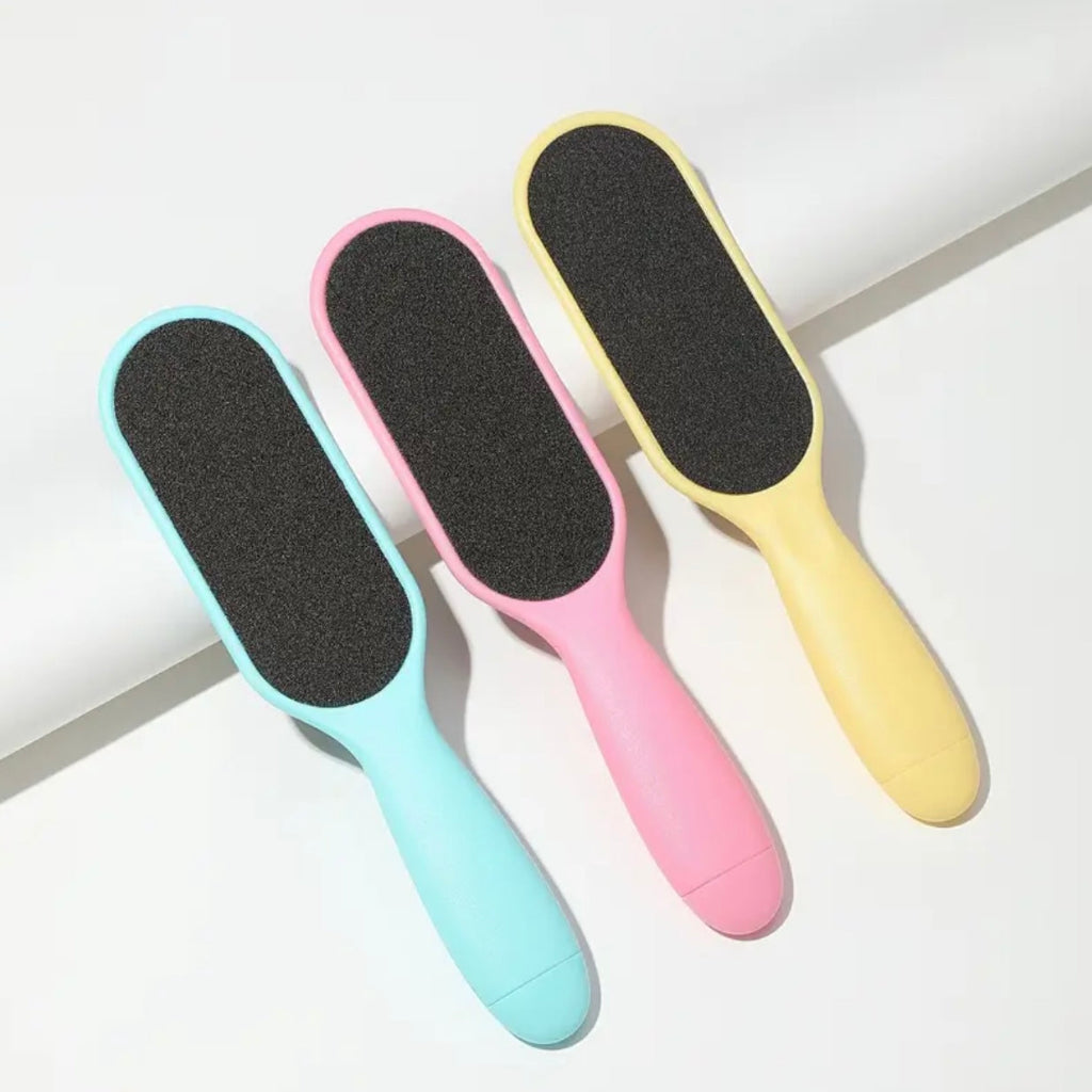 1pcs Plastic Foot File Callus Removers, Dual-Sided Emery Board Foot Scrubbers, Formaldehyde-Free Pedicure Tools for Dead Skin Exfoliation